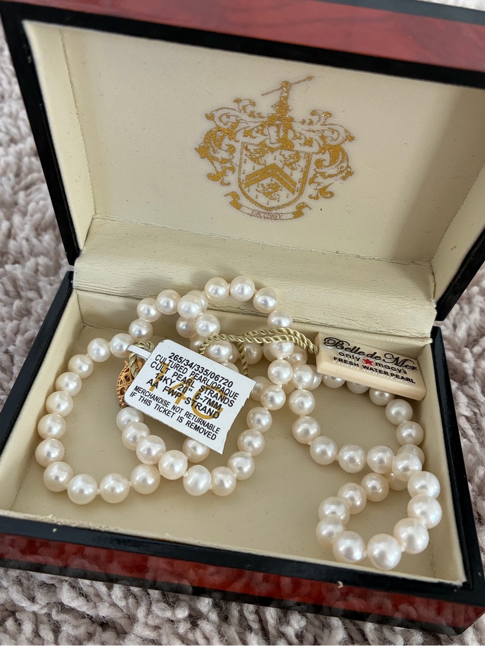 Genuine Freshwater pearls 14k gold